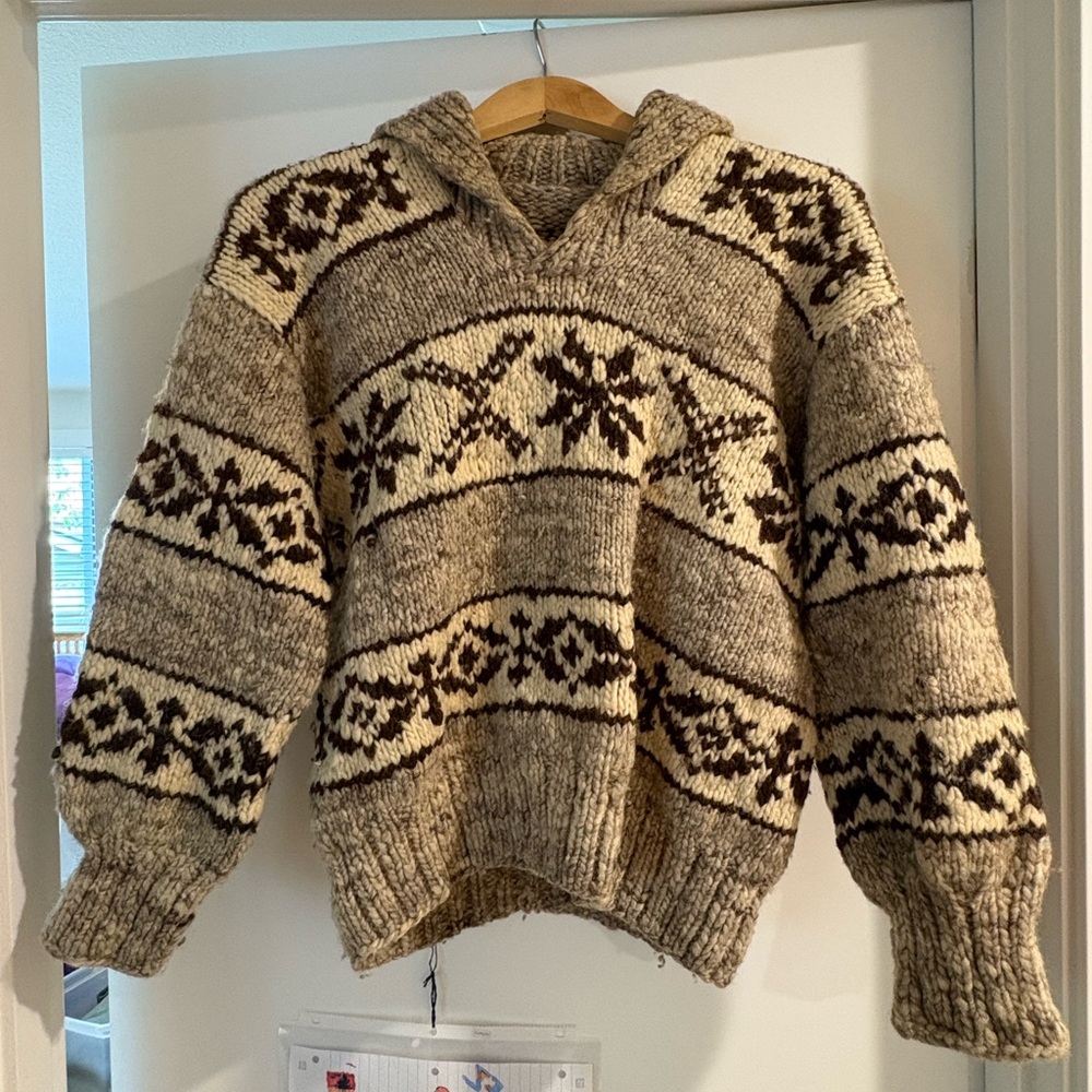 Vintage Cowichan Wool Sweater